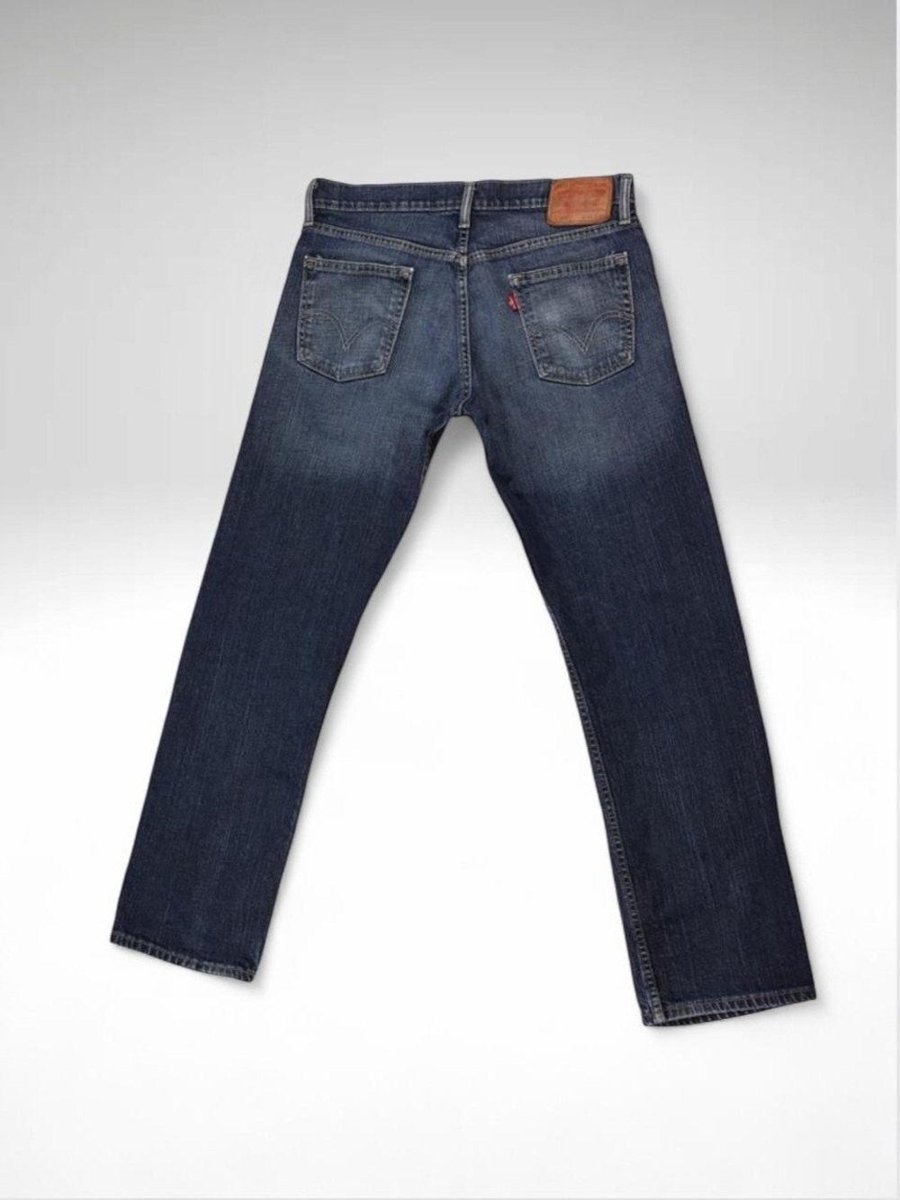 Levi’s 514 Slim Straight Dark Wash Jeans W34 L32 Mid Rise Denim